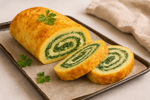 kartoffelroulade med spinat